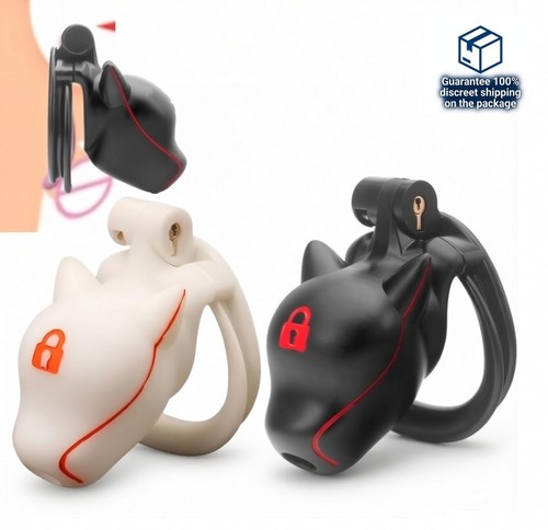 Black chastity cage abs male - abs,