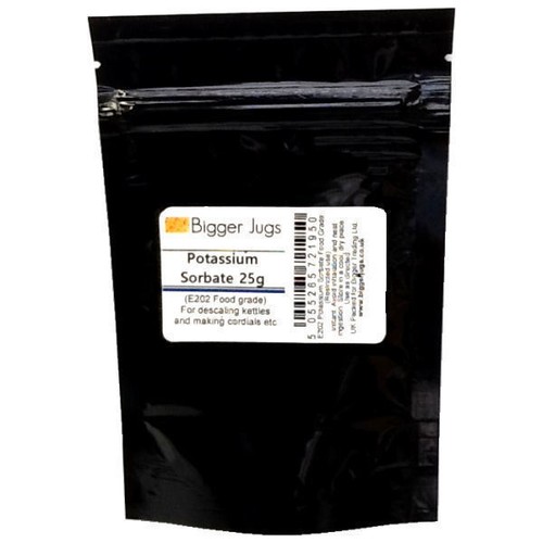 Potassium sorbate 25g pouch - potassium,
