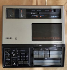 Vintage Rare Philips Stereo Cassette Deck N2501 Player, Made in Austria