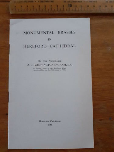 1956 monumental brasses - monumental,