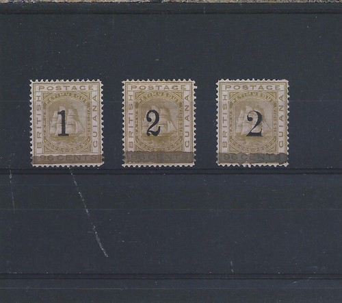 British guiana 1881 overprint - british,