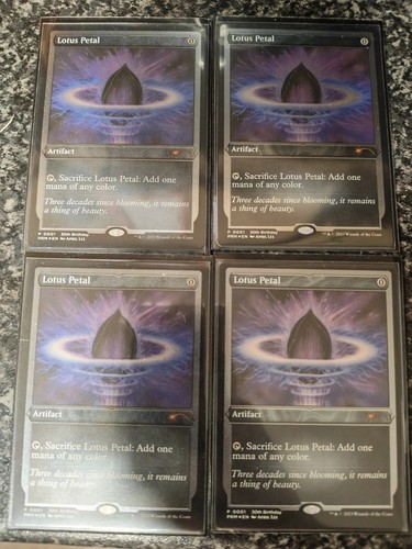 Lotus petal etched foil promo - lotus,
