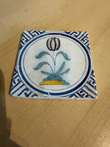 Square polychrome dutch - 4",