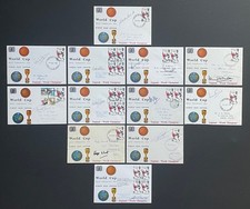 England 1966 World Cup 12 x Signed Covers Alf Ramsey Bobby Moore Ball Proof COA