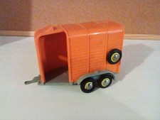 Vintage Britains Ltd 1979-Rice-Orange Beaufort Double Horse Box Trailer