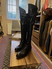 Carvela Black Leather Over The Knee Boots