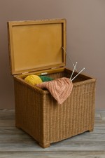 Lloyd Loom Hobby Box/footstool