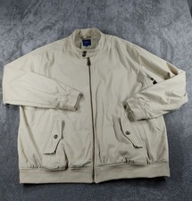 Cotton Traders Jacket Mens 3XL Beige Full Zip Lightweight Outdoor Pockets Cotton