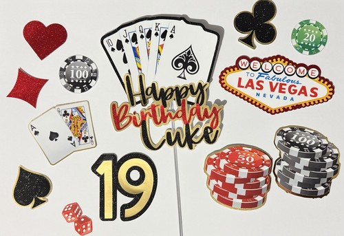 Casino vegas cake toppers - casino,