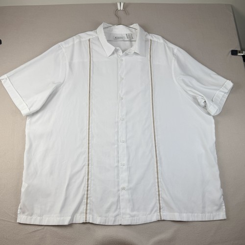 Cubavera mens 4xlt white short - 4xlt,