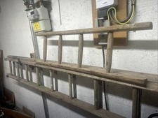 Vintage 4 Rung Wooden Ladder 100cm. Set Of Ladders. 