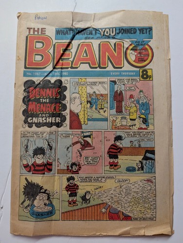 Beano comic 1987 august - comic, 1987,