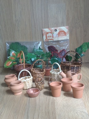 Dolls house garden items - house,