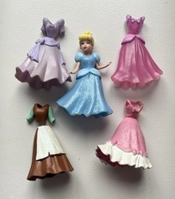 Disney Princess Cinderella Mattel Dress Up Doll Rubber Clothes Polly Pocket
