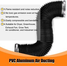 4",5",6" Flexible Duct, Heavy-Duty Four-Layer Protection for Heating Ventilation