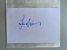 Leonard Nimoy hand signed authentic autograph card.  Star Trek. Mr Spock