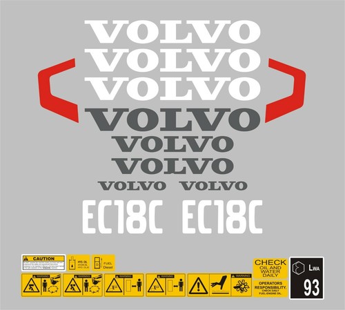 Volvo ec18c mini - volvo, decal
