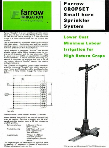 Farrow irrigation cropset - farrow,