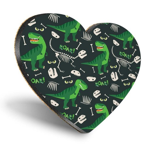 Heart mdf coasters dinosaur - coasters,