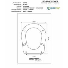 Toilet Seat RETRO' Kerasan White Hinge Chrome