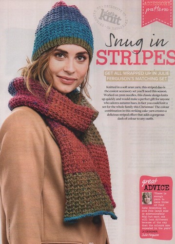 Snug stripes scarf hat - snug, &