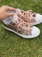 Blush Pink Glitter Converse
