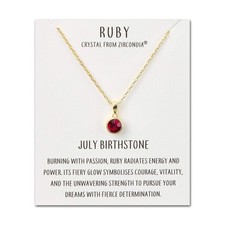 18k Gold Plated July (Ruby)