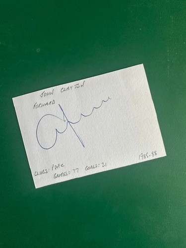 John clayton signed derby - john,