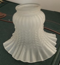 Vintage Frosted Glass Ruffle
