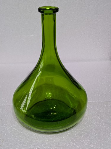 Decorative green glass genie - decorative, glass.