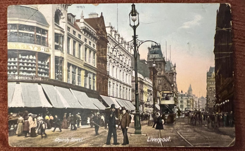Antique postcard liverpool - postcard,