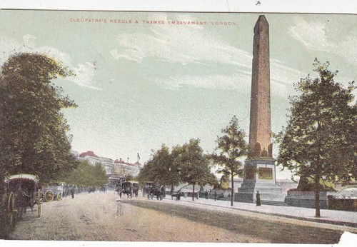 Cleopatras needle and thames - cleopatras,