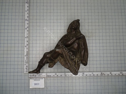 Big antique spelter clock - big,