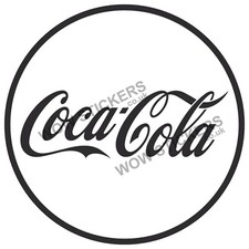 Coca Cola Round sticker Ice