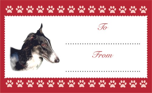 Borzoi dog christmas birthday - dog,