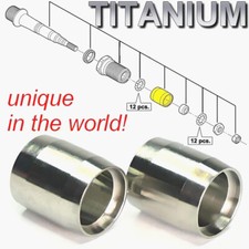 For Shimano XTR XT Ultegra Saint 105: 2 Titanium Bearing Sleeves - 43% Lighter!