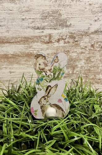 Spring easter wooden bunny - easter,