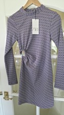BNWT Zara Lilac Jacquard Long