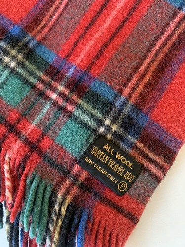Vintage all wool tartan - wool, travel