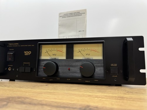 Realistic mpa 100 amplifier - mpa,