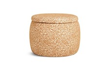 Cove Fabric Storage Ottoman