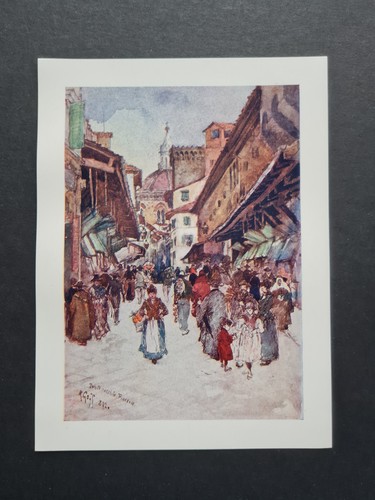Antique 1905 print ponte - antique,