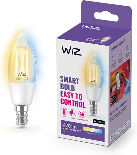 Wiz smart bulb white - bulb, e14