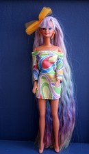 OOAK Totally Rainbow Hair Look Barbie Doll -  Custom Restyled Doll . PLEASE READ