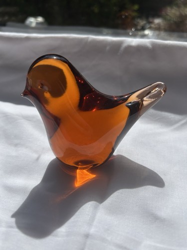 Vintage wedgwood glass bird - vintage,
