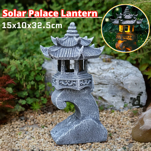 Palace lantern garden solar - palace,