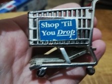 Vintage ACME Fridge Magnet Shopping Cart Trolley