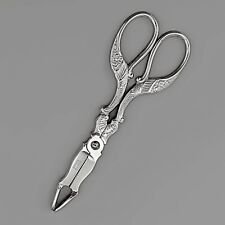Vintage Giersch Solingen Sugar Ice Cube Tongs Nippers Scissors Ornate Flowers