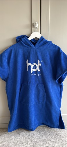 Boys blue beach changing robe - blue,