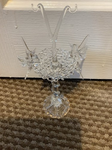 8in bird bath glass - 8in, ornament